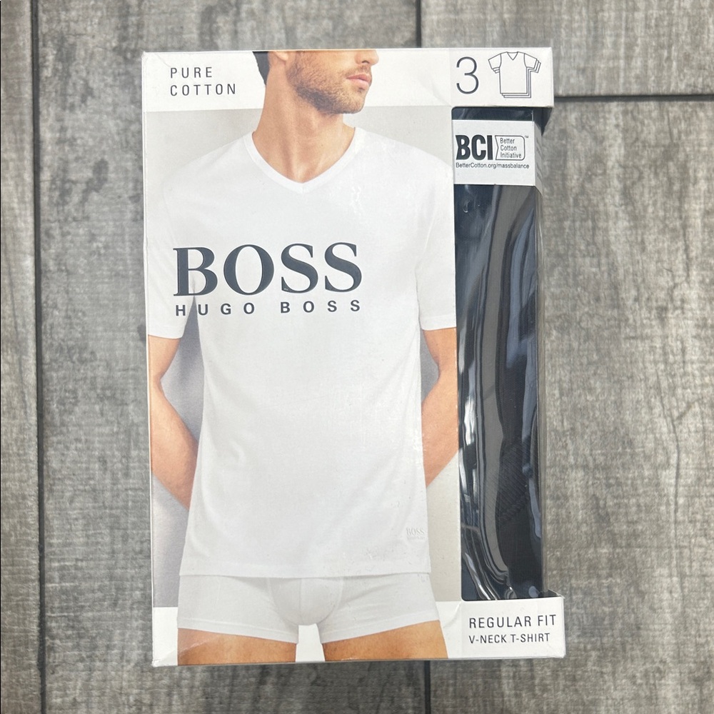 Hugo Boss White V-Neck Undershirt NWT